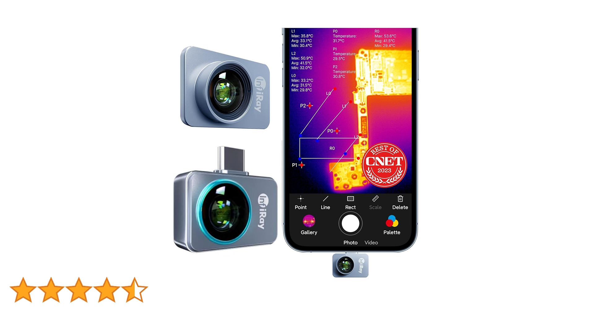 Amazon.co.jp: InfiRay Xinfrared P2 Pro サーマルカメラ Amazon.co.jp: InfiRay Xinfrared P2 Pro サーマルカメラ